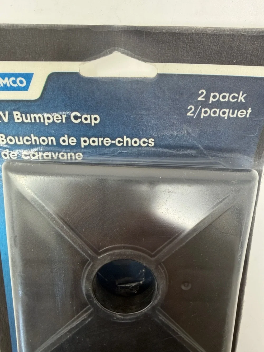 Camco RV Bumper Cap 2-Pack in Black - Picture 3 of 4